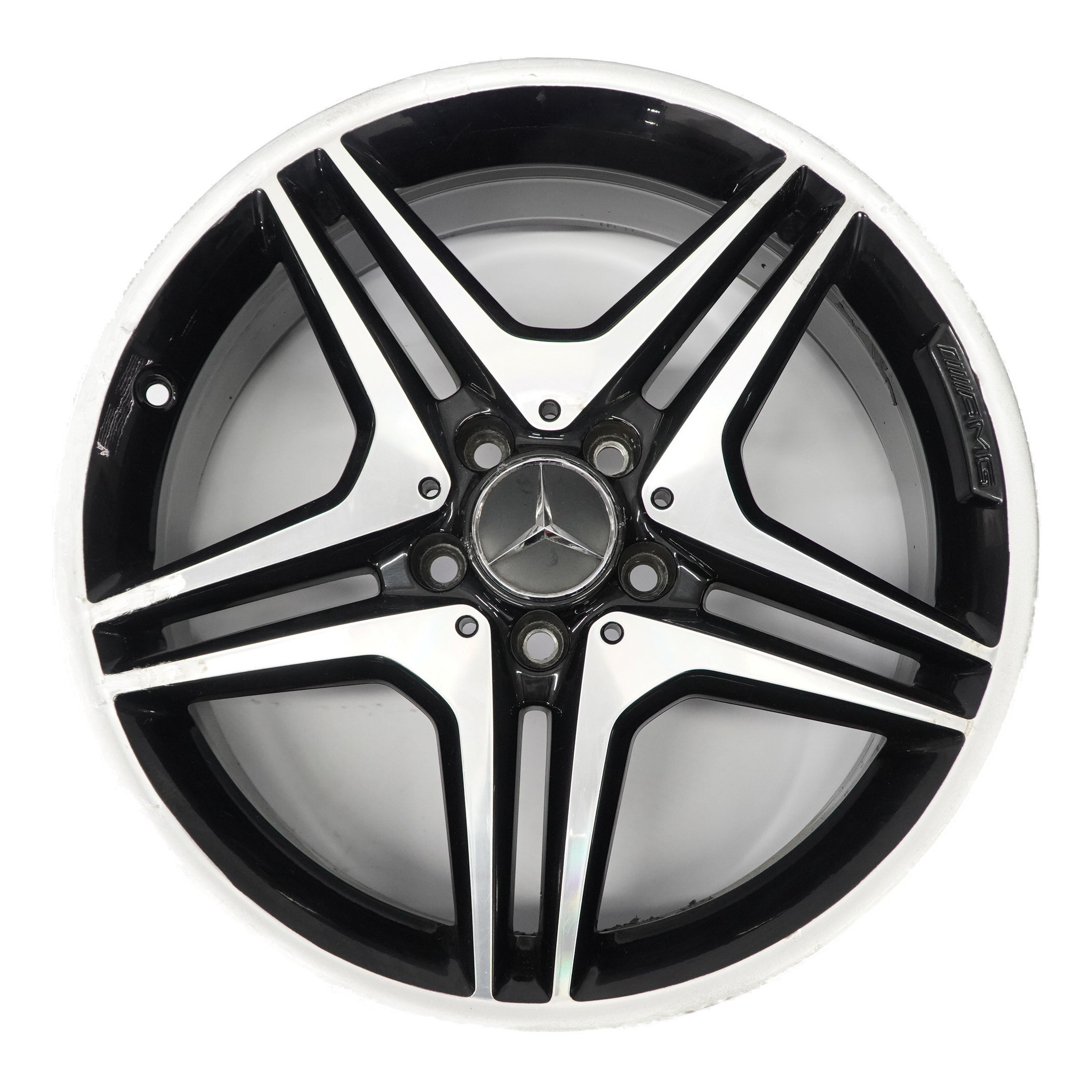 Mercedes W176 W246 AMG Wheel Alloy Rim 18" 5 Double Spoke ET:52 7.5J A1764010302