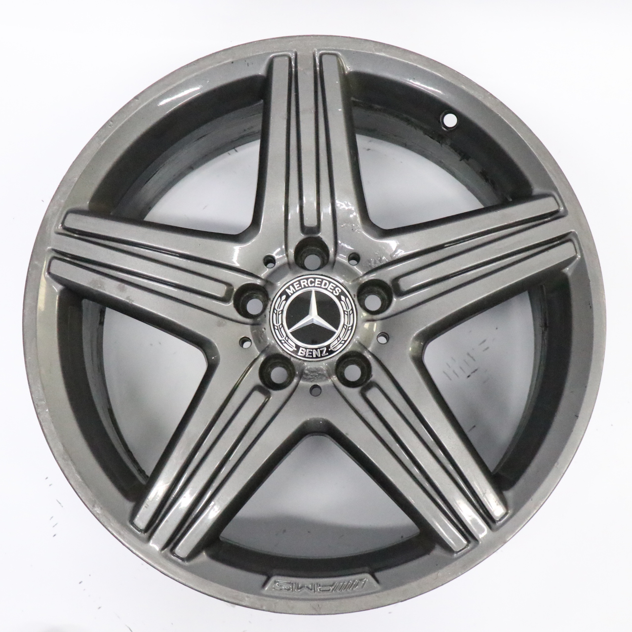 Mercedes W176 AMG Grey Wheel Alloy Rim 18" 5 Double Spoke ET:48 8J A1764010402