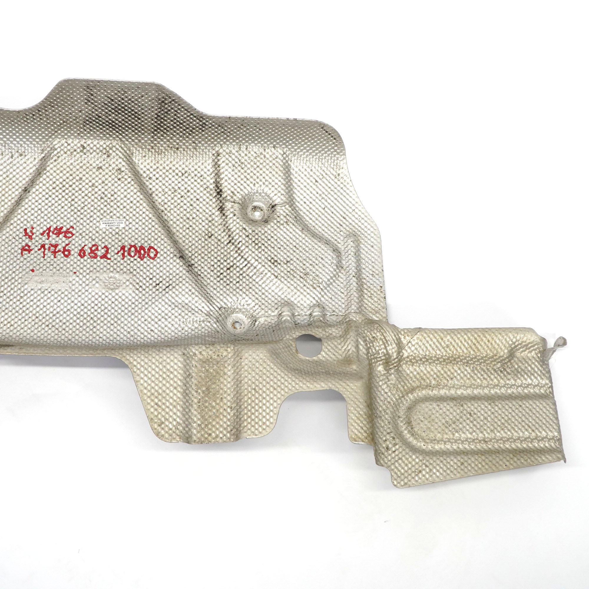 Mercedes W176 W246 Rear Exhaust Muffler Heat Insulation Cover A1766821000