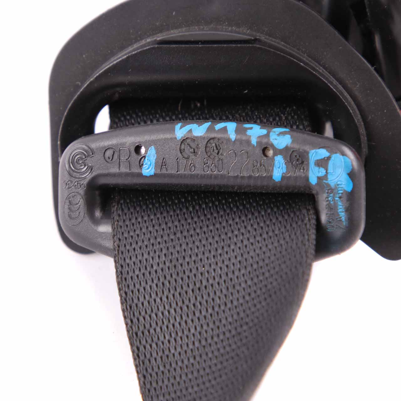 Seat Belt Mercedes W176 C117 Front Right O/S Safety Seatbelt Black A1768602285