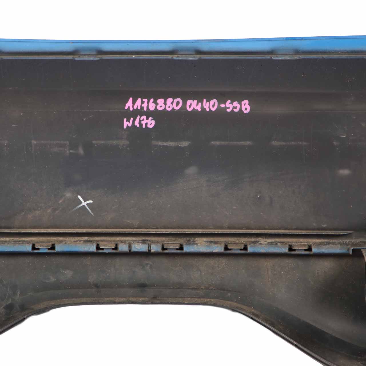 Mercedes W176 Bumper Rear Trim Panel Covering South Seas Blue - 162