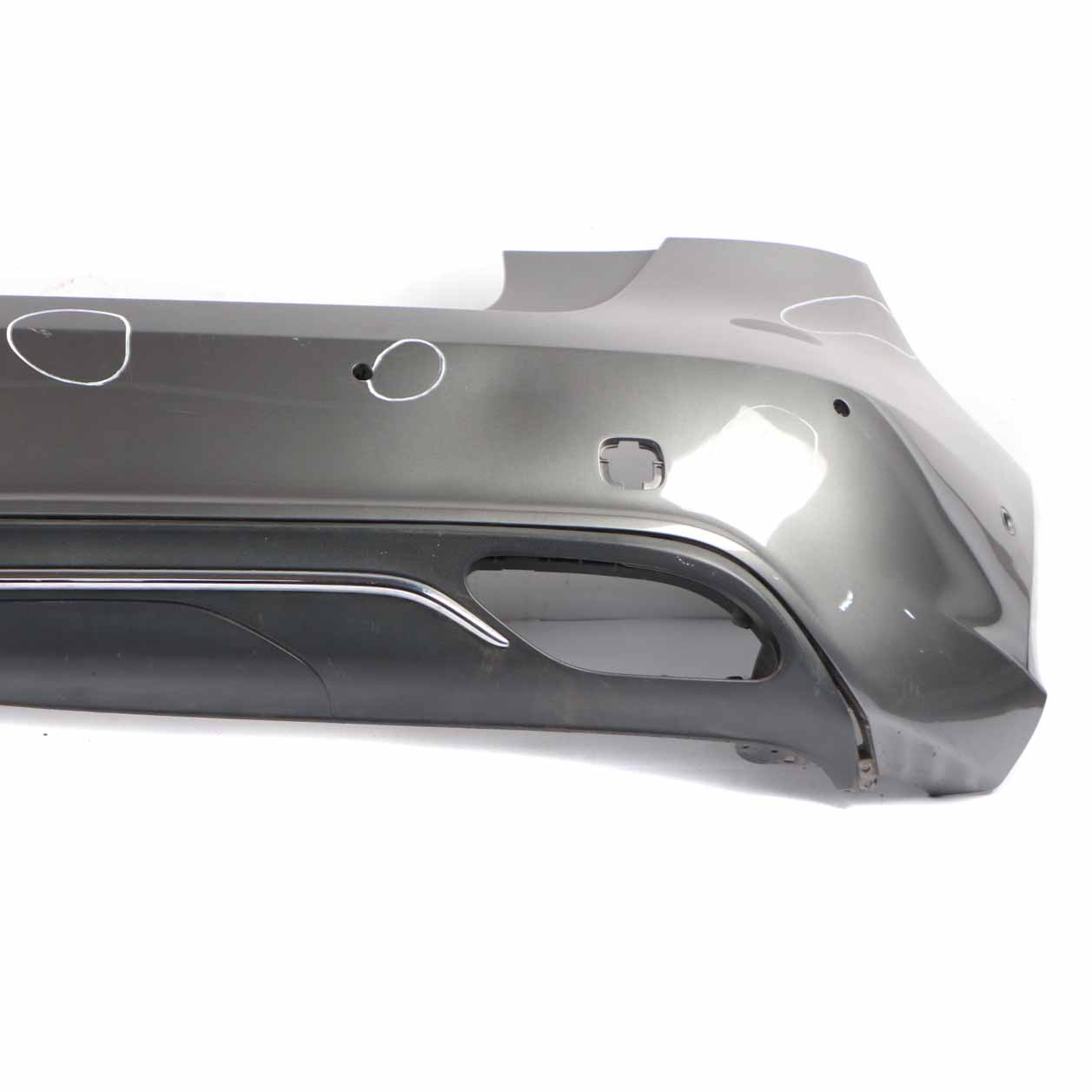 Mercedes W176 Bumper Rear Trim Panel Cover Mountain Grey Metallic - 787