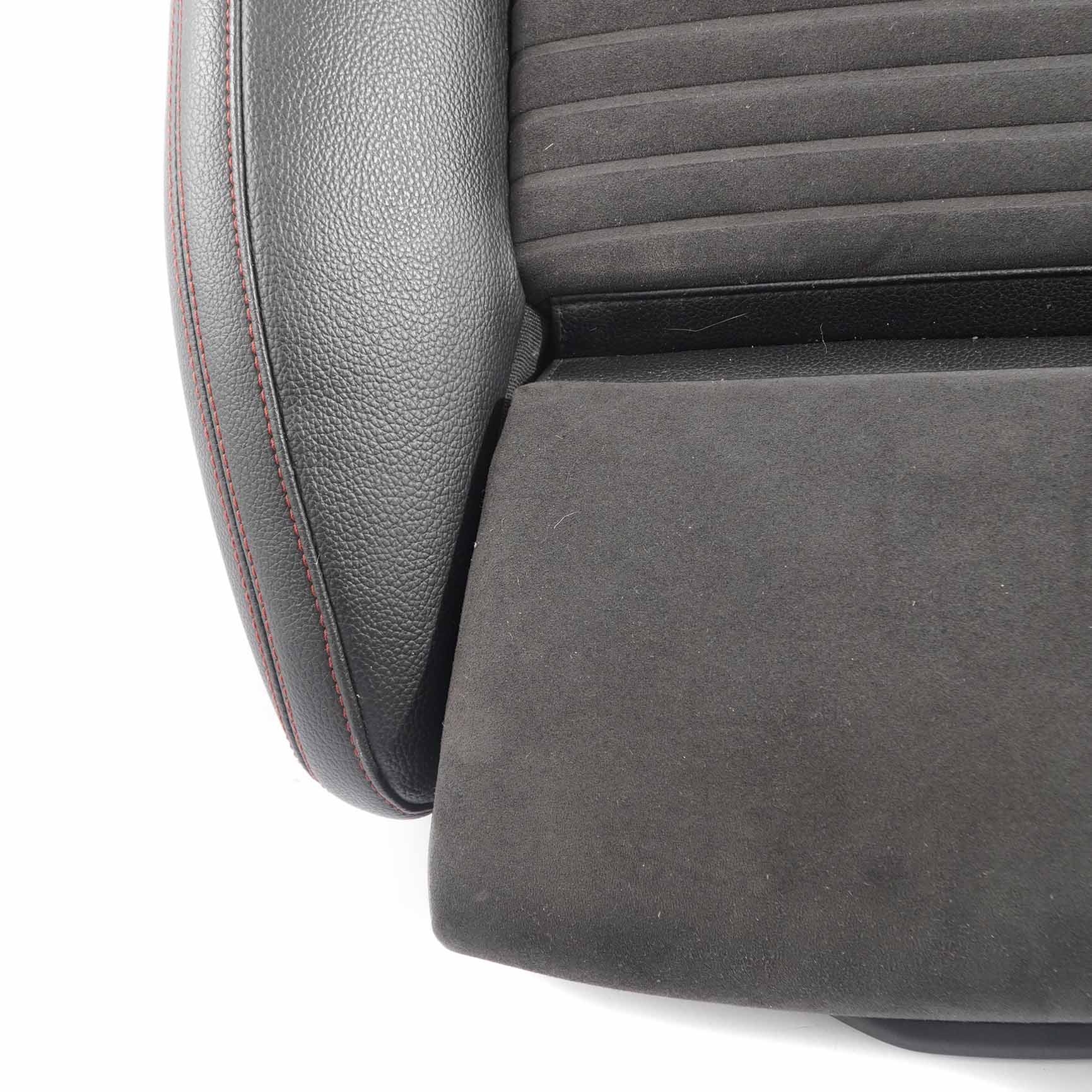 Mercedes W176 Front Seat Cover Heated Fabric Imitation Leather Microfibre Black