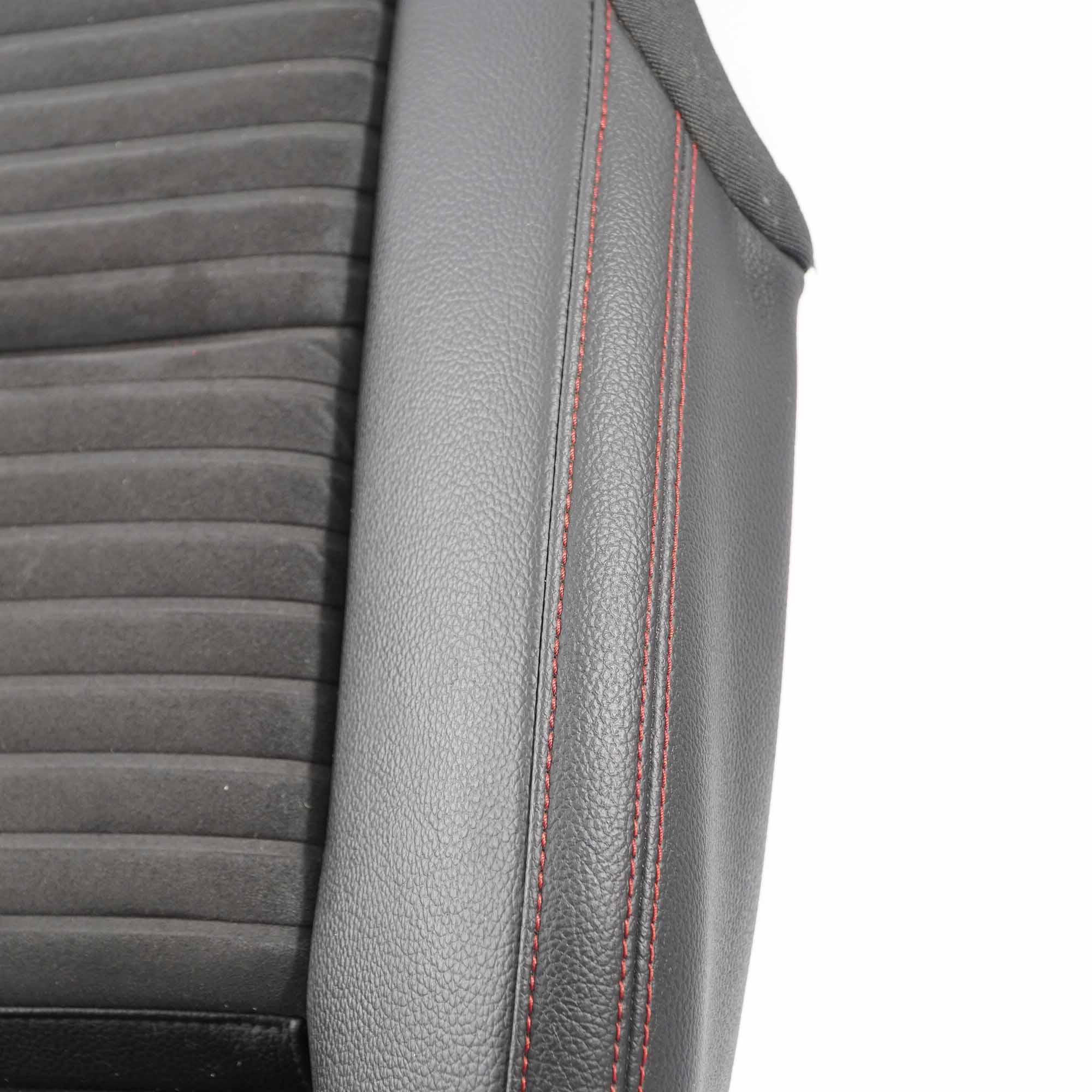 Mercedes W176 Front Seat Cover Heated Fabric Imitation Leather Microfibre Black