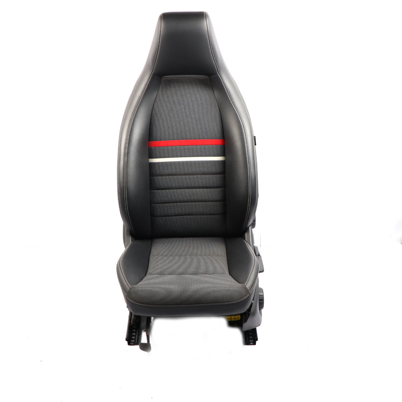 Mercedes W176 Front Seat Sport Left N/S Leather / Cloth Fabric Black 