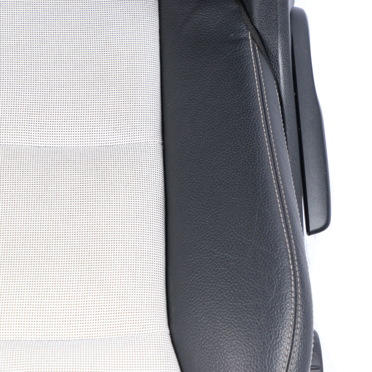 Front Seat Mercedes W176 Left N/S Fabric Cloth White Imitation Leather