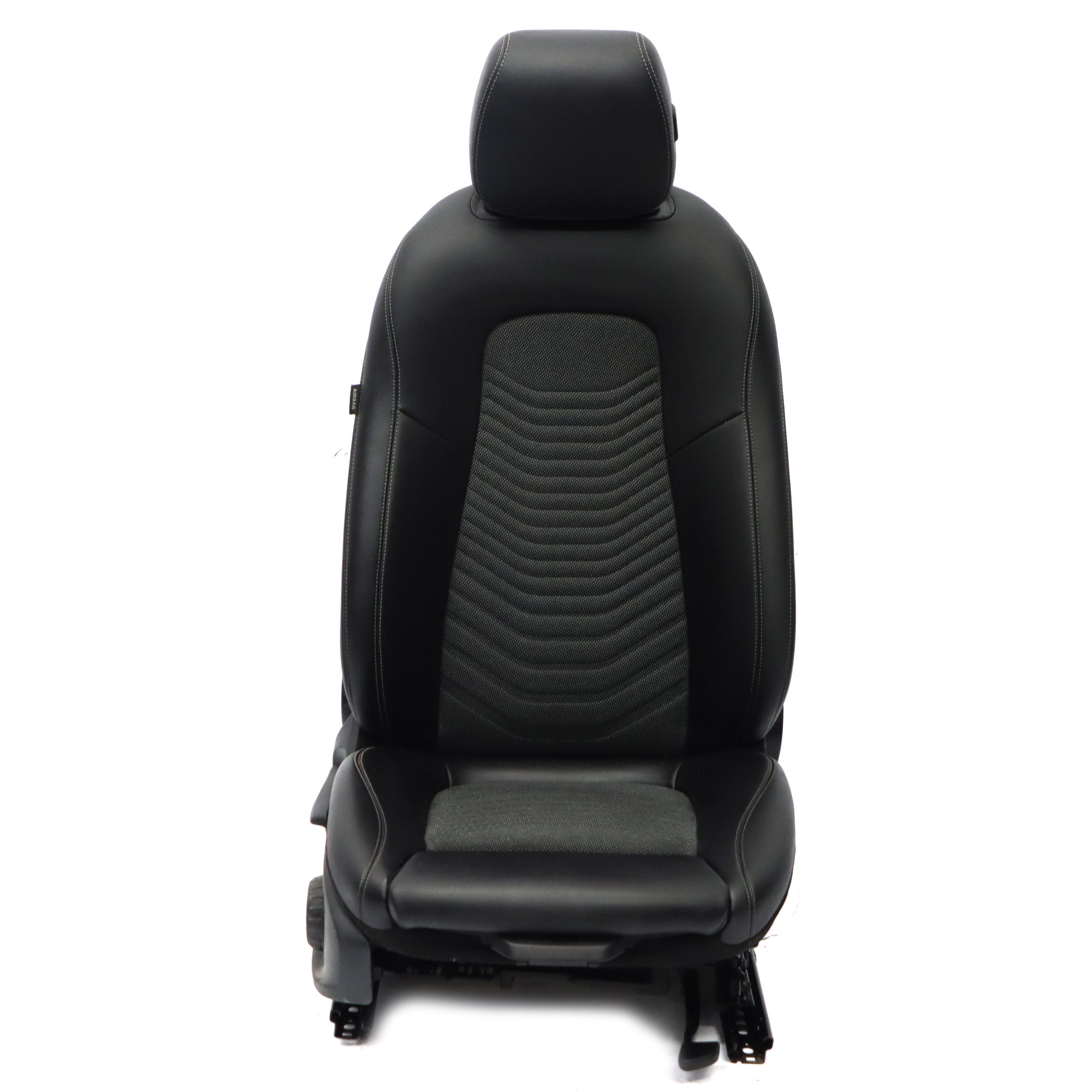 Front Seat Mercedes W177 Right O/S Driver Leather / Cloth Black Interior