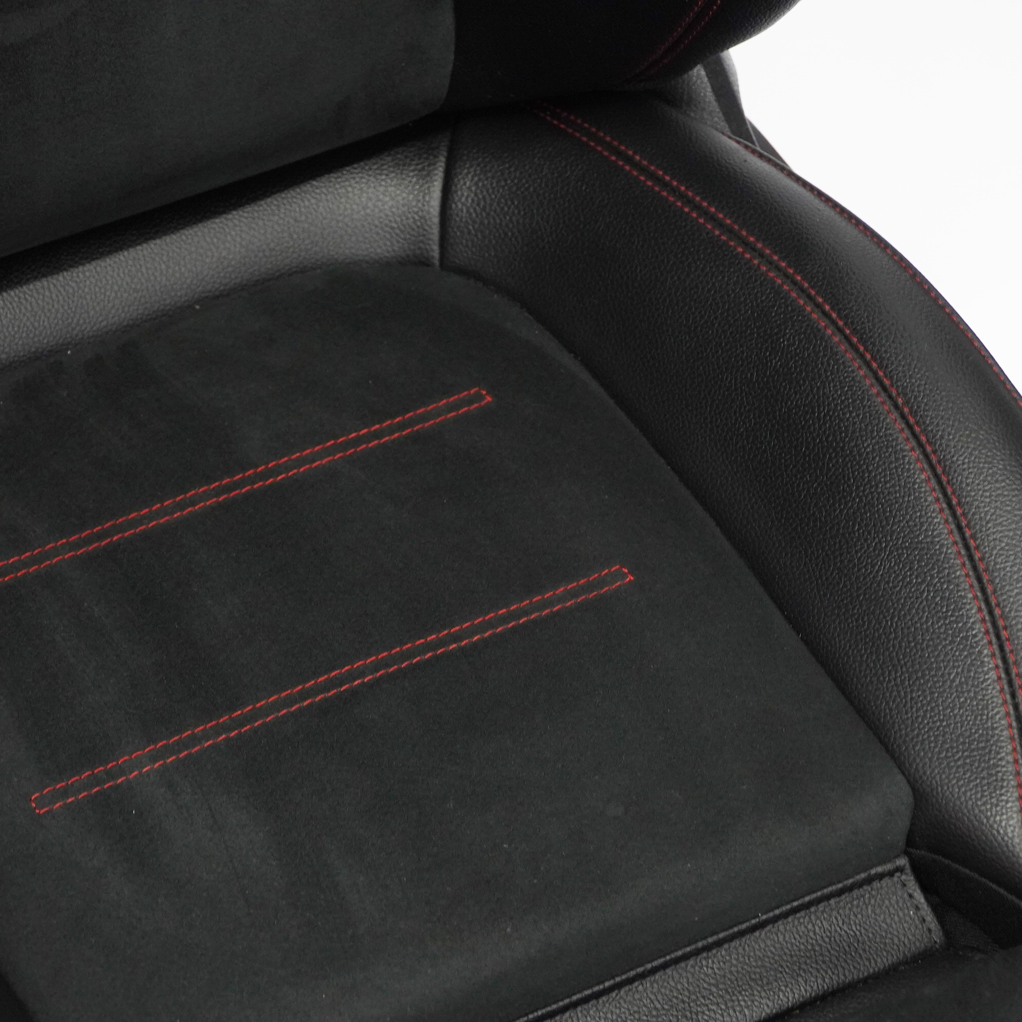 Front Seat Mercedes C118 W177 Left N/S Fabric Imitation Leather Black Red Thread