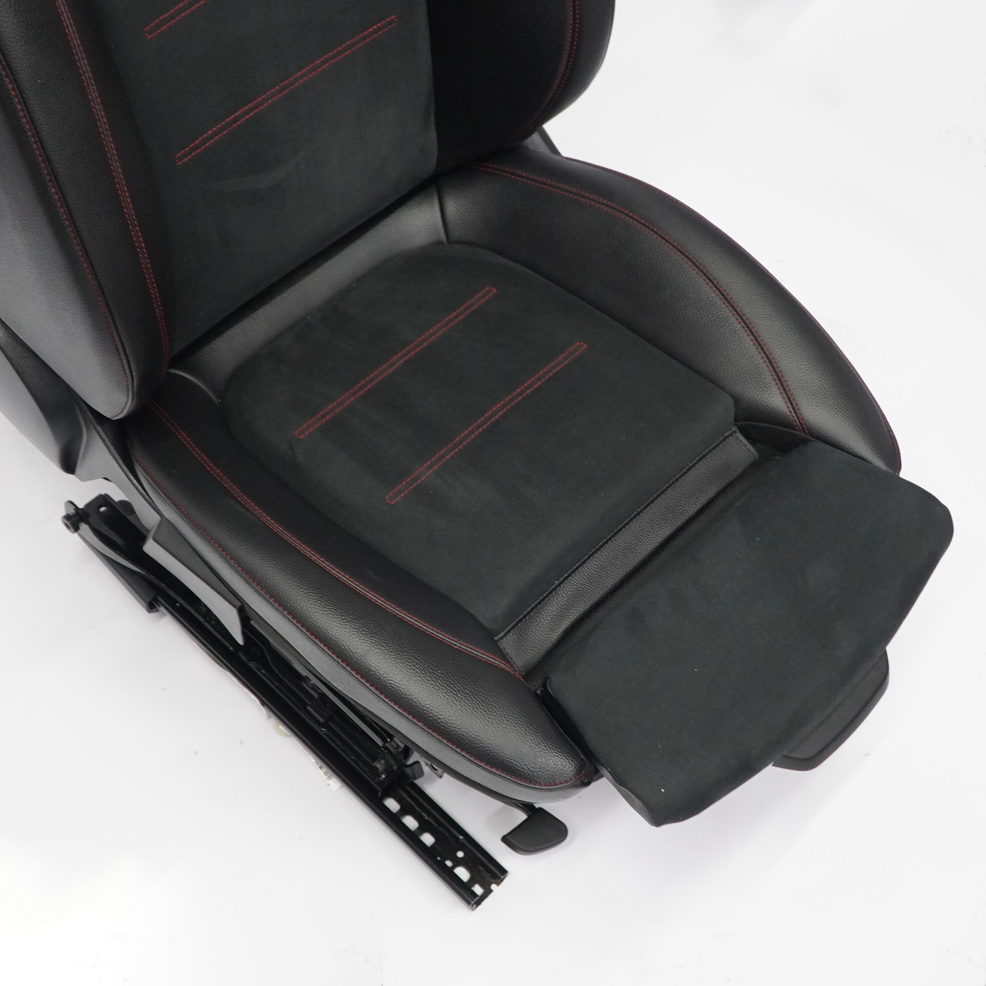 Front Seat Mercedes C118 W177 Left N/S Fabric Imitation Leather Black Red Thread