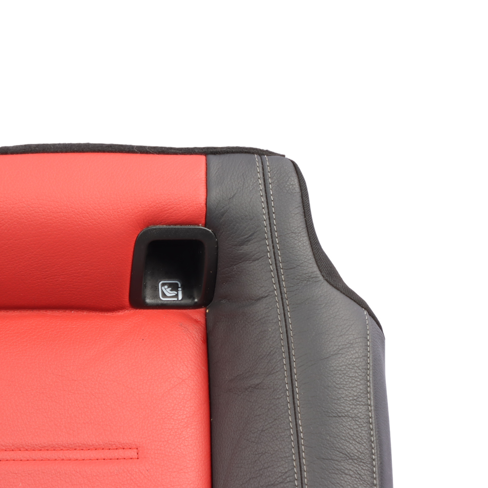 Mercedes W177 Rear Seat Bench Couch Covering Cover Leather Black Red