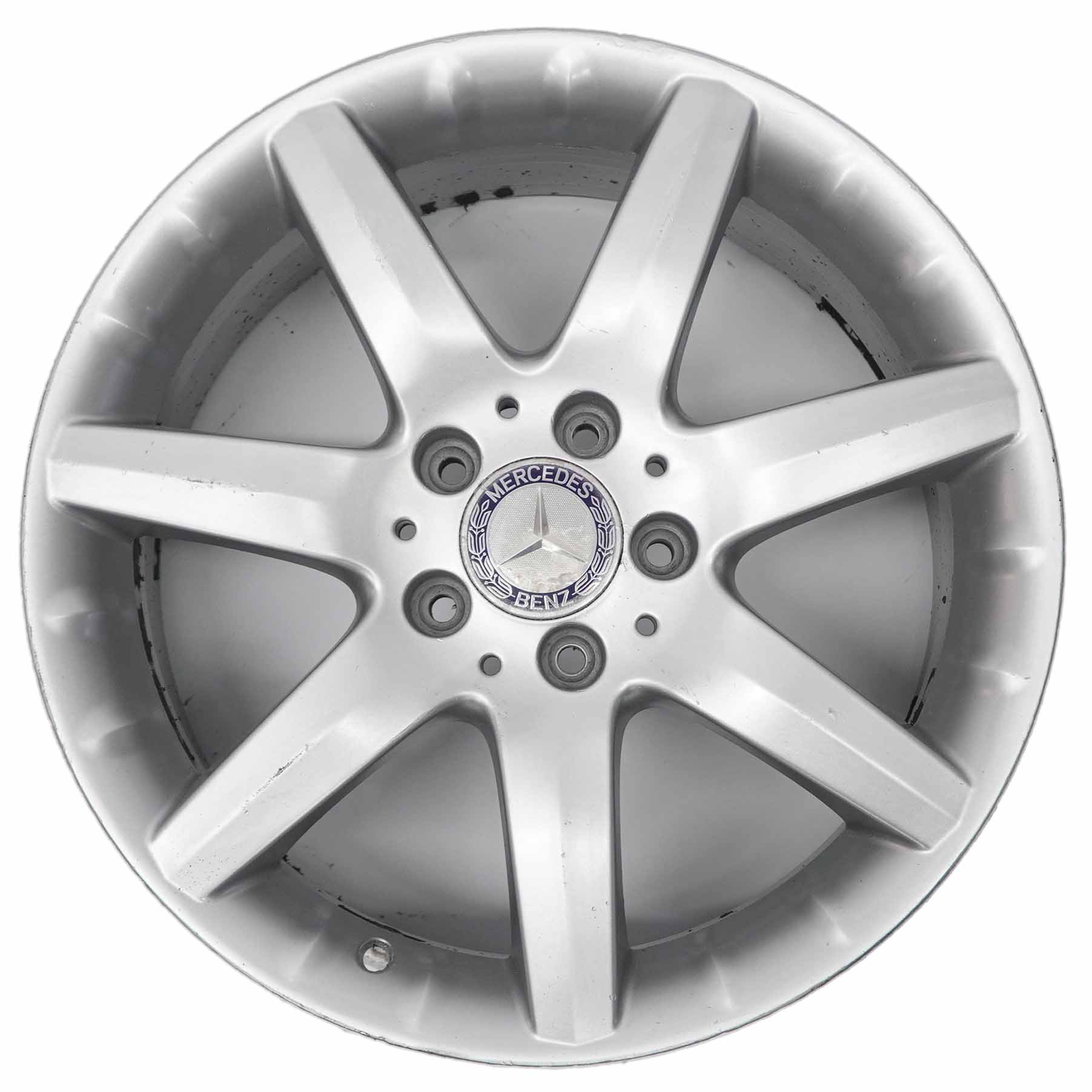 Mercedes W203 Silver Alloy Wheel Rim 7 Spoke 17" ET:37 7,5J A2034011802