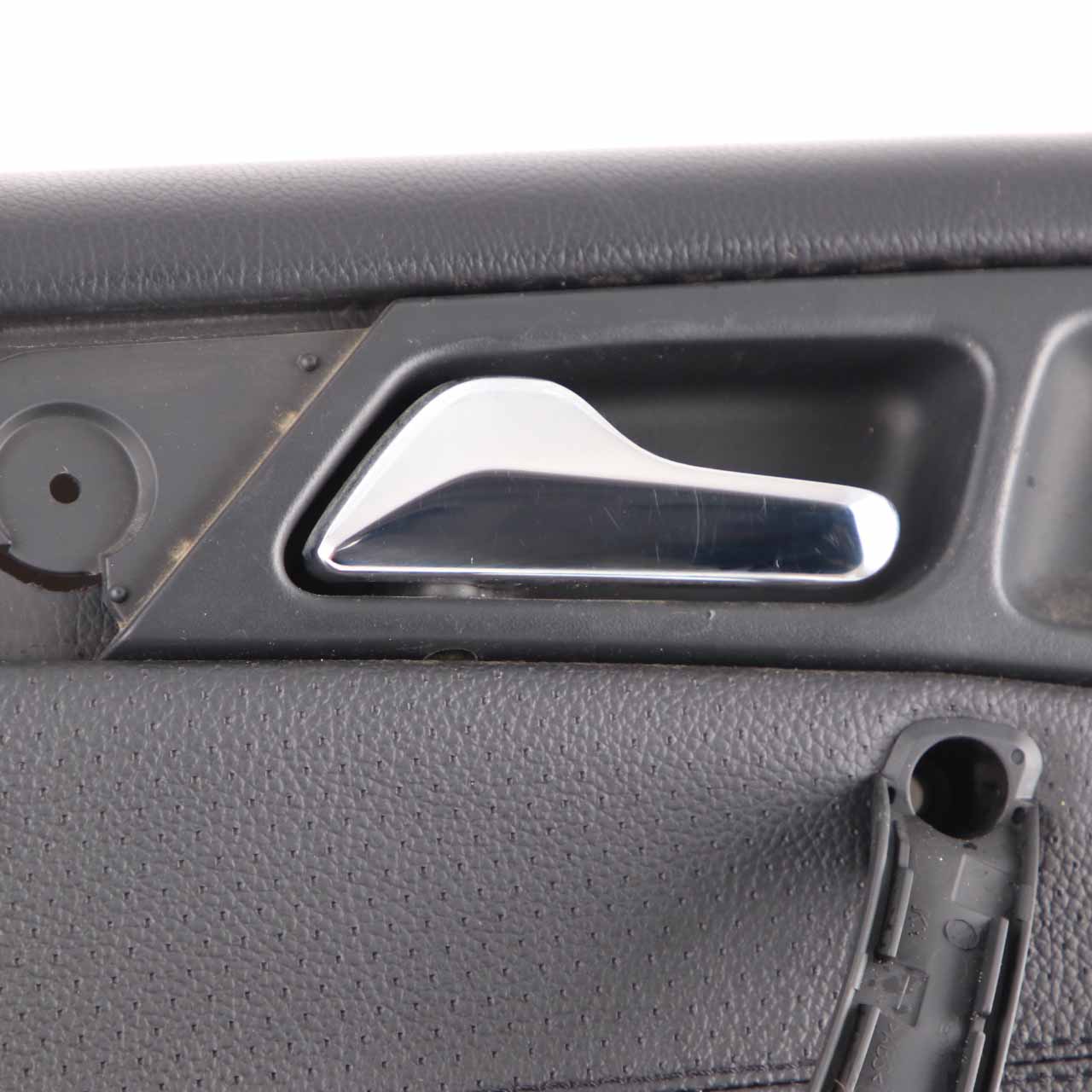 Mercedes W203 Door Card Rear Left N/S Trim Panel Imitation Leather Black