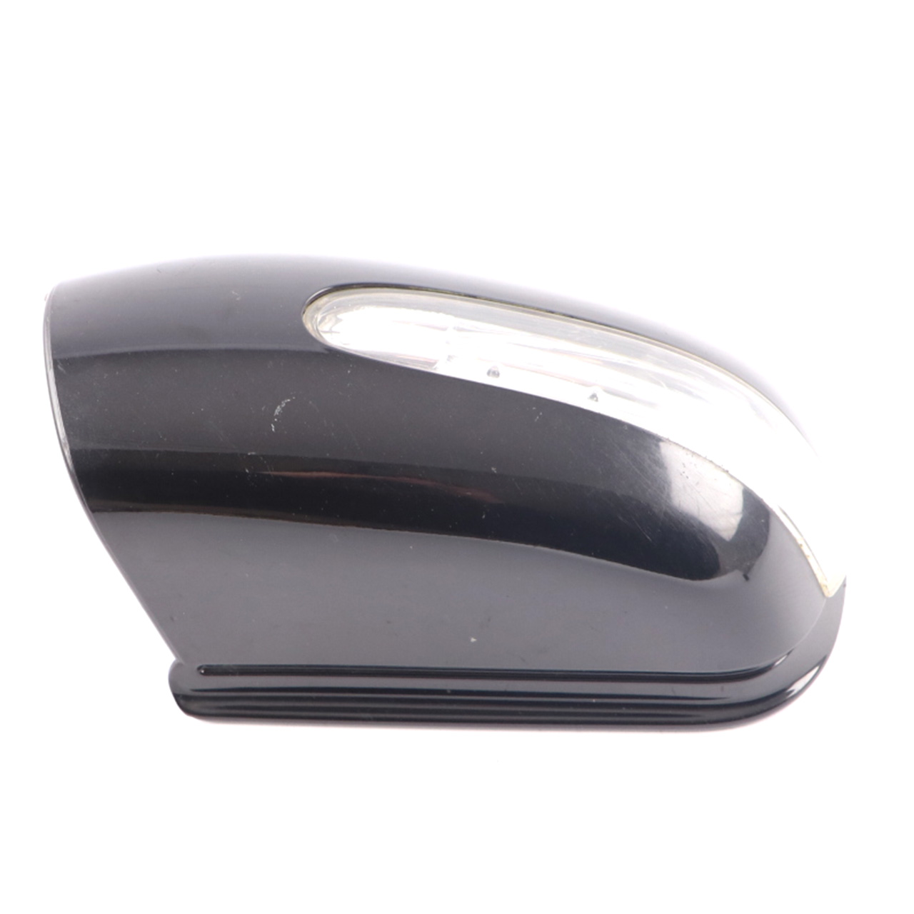 Mercedes W203 Wing Mirror Cover Housing Right O/S Obsidian Black Metallic - 197