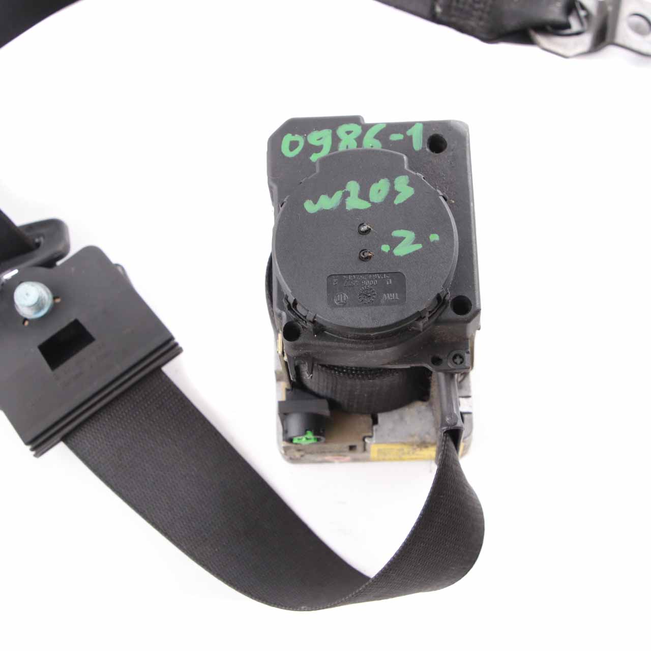 Mercedes W203 Seatbelt Front Left N/S Seat Safety Belt Black A2038600986