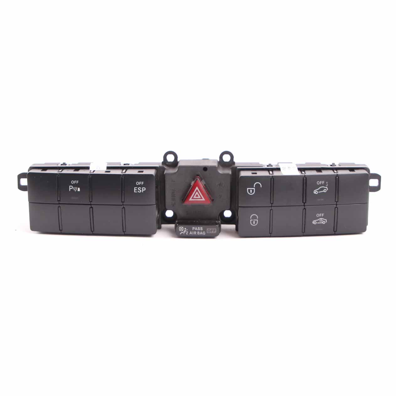 Mercedes W203 Switch Unit Control Panel Module Hazard Lock PDC ESP A2038700151