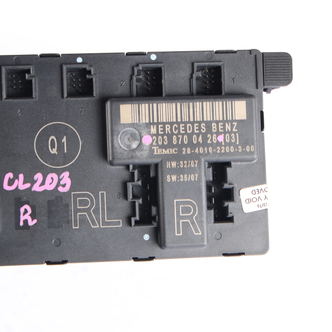 Door Module Mercedes CL203 Front Right O/S Control Unit A2038700426