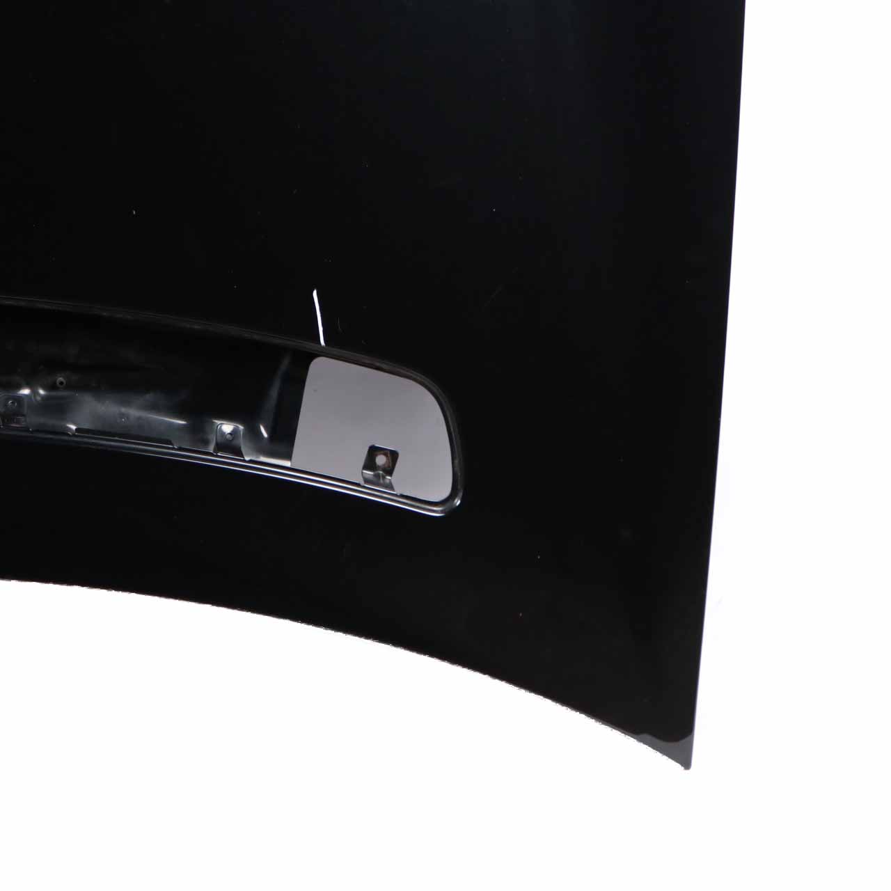 Mercedes W203 Hood Bonnet Trim Panel Covering Obsidian Black Metallic - 197