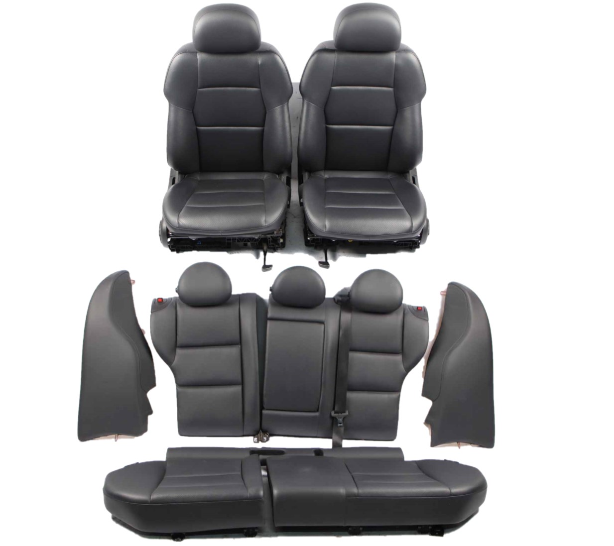 Seats Mercedes S203 Wagon Sport Imitation Leather Black Front Rear Seat Set