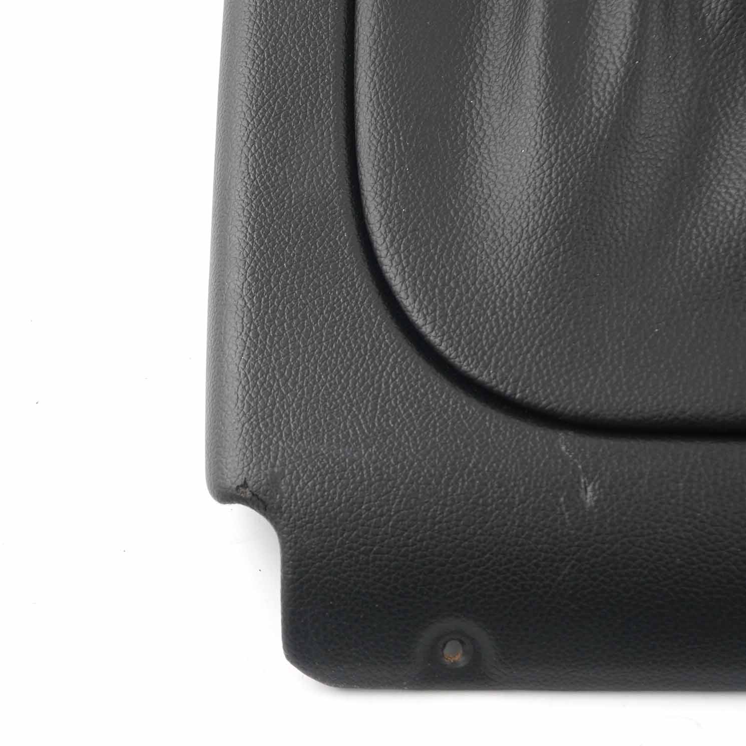 Mercedes W203 Seat Backrest Trim Cover Front Left N/S Black Imitation Leather