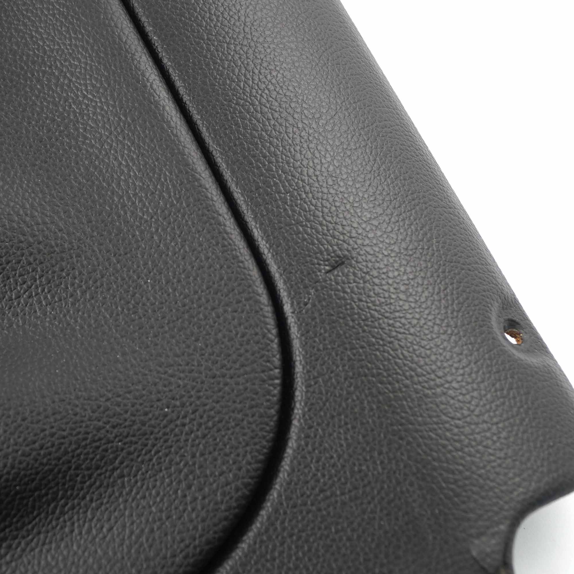 Mercedes W203 Seat Backrest Trim Cover Front Left N/S Black Imitation Leather