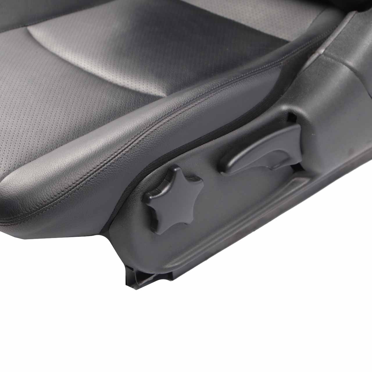 Mercedes CL203 Seat Backrest Front Heated Left N/S Covering Black Leather