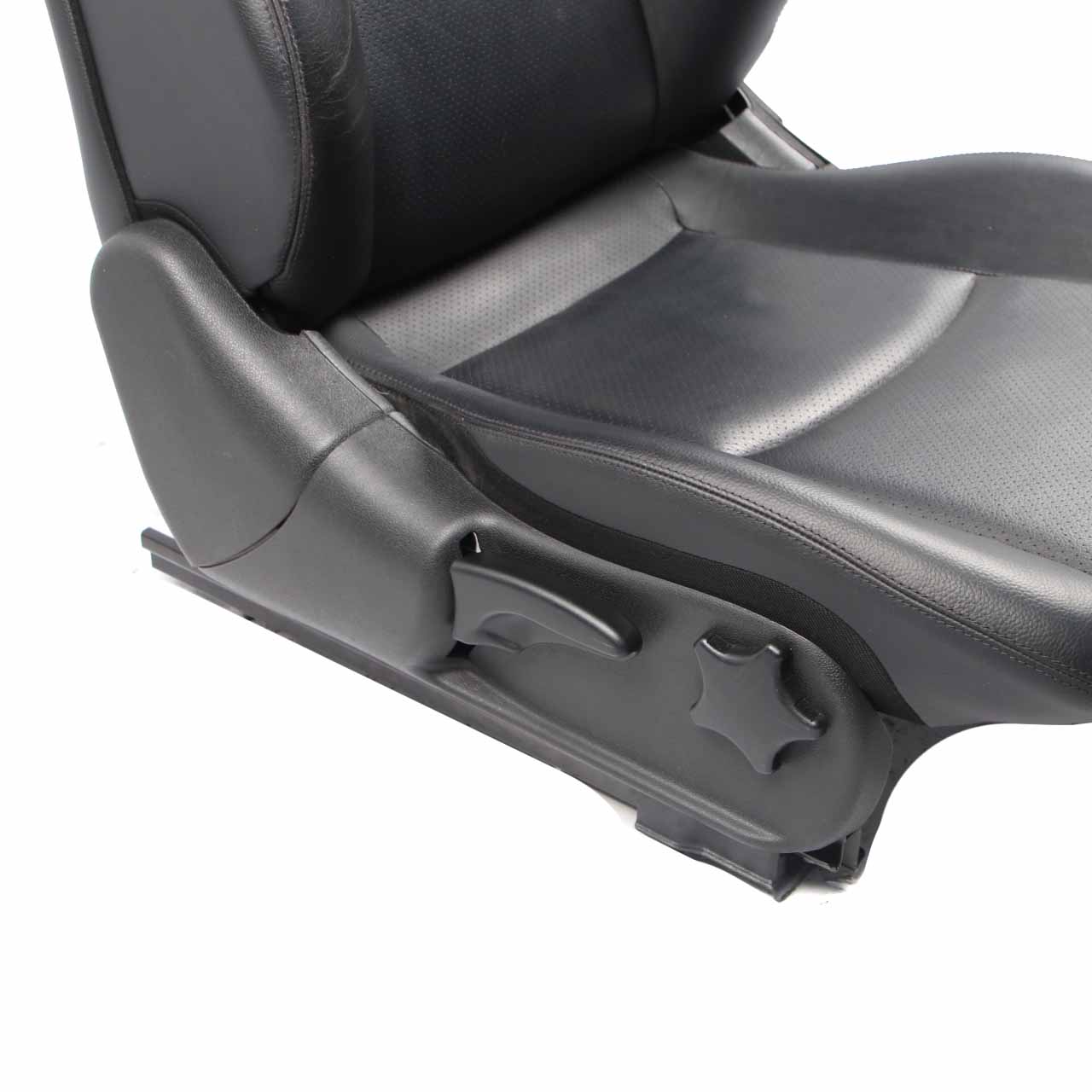 Mercedes CL203 Seat Backrest Front Heated Right O/S Covering Black Leather