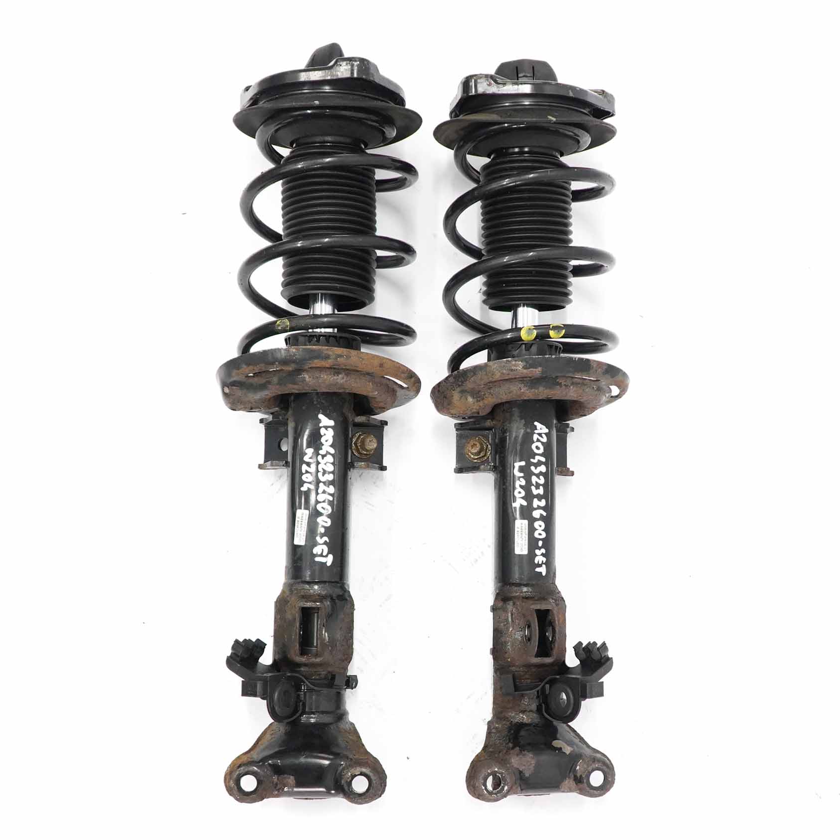 Mercedes W204 Spring Strut Front Left Right N/O/S Shock Absorber Set A2043200413