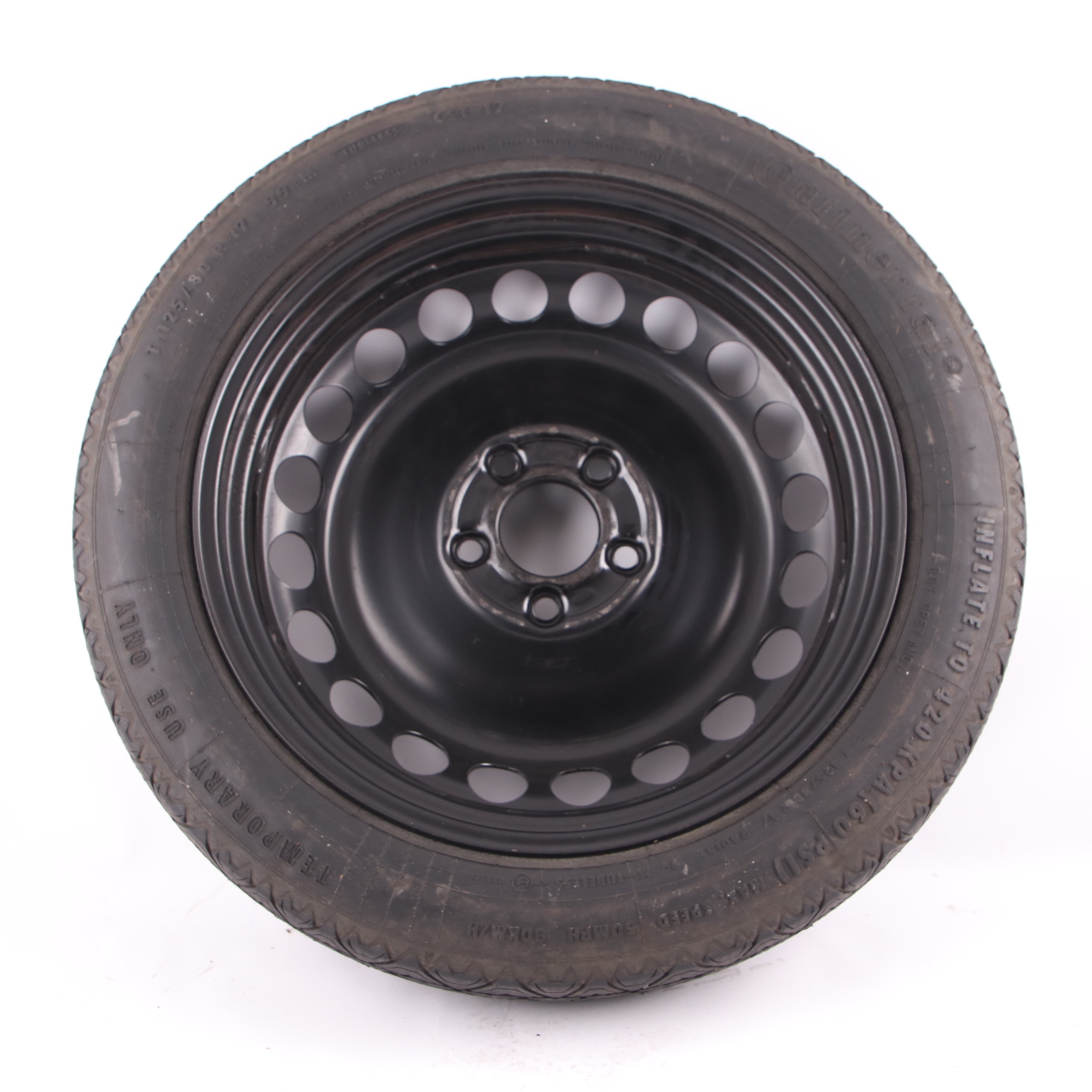 Mercedes W204 Continental Spare Wheel Steel Tyre R17 125/80 A2044000402