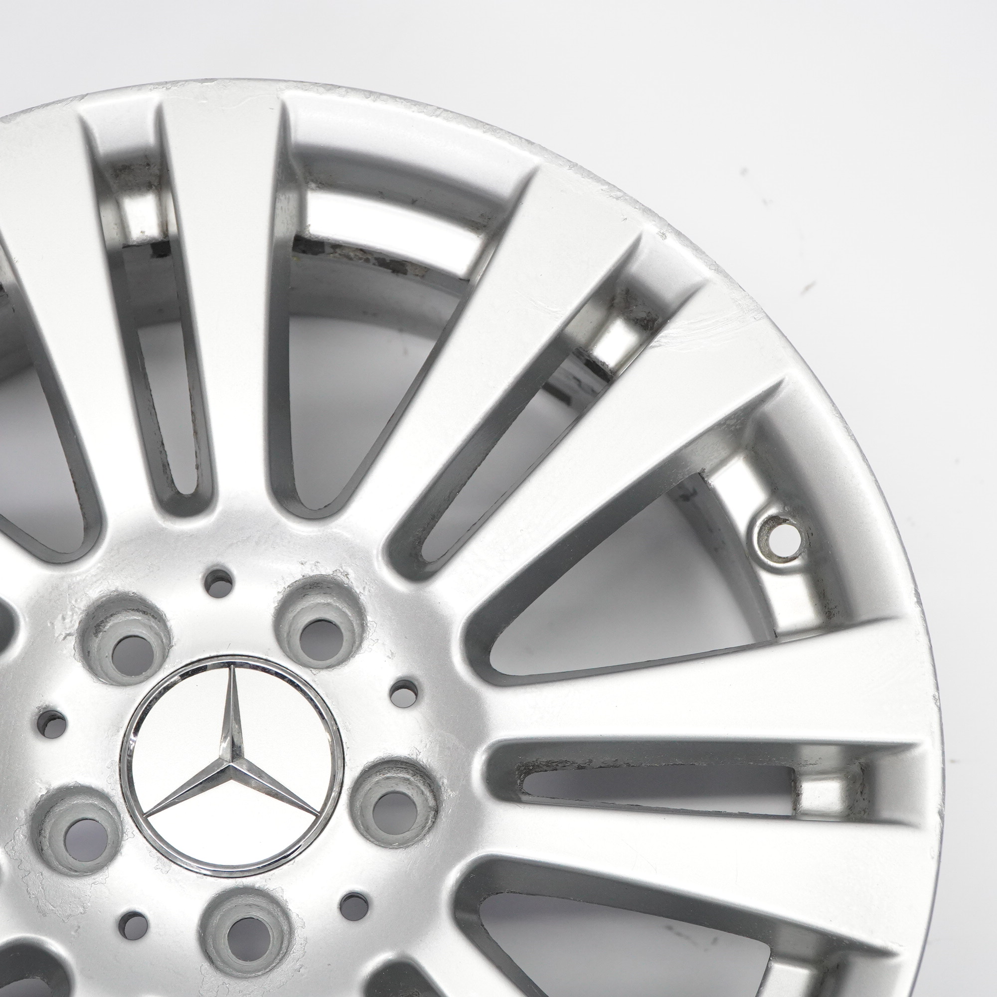 Mercedes W204 7 Double Spoke Silver Alloy Wheel Rim 17" 7,5J ET:47 A2044017402