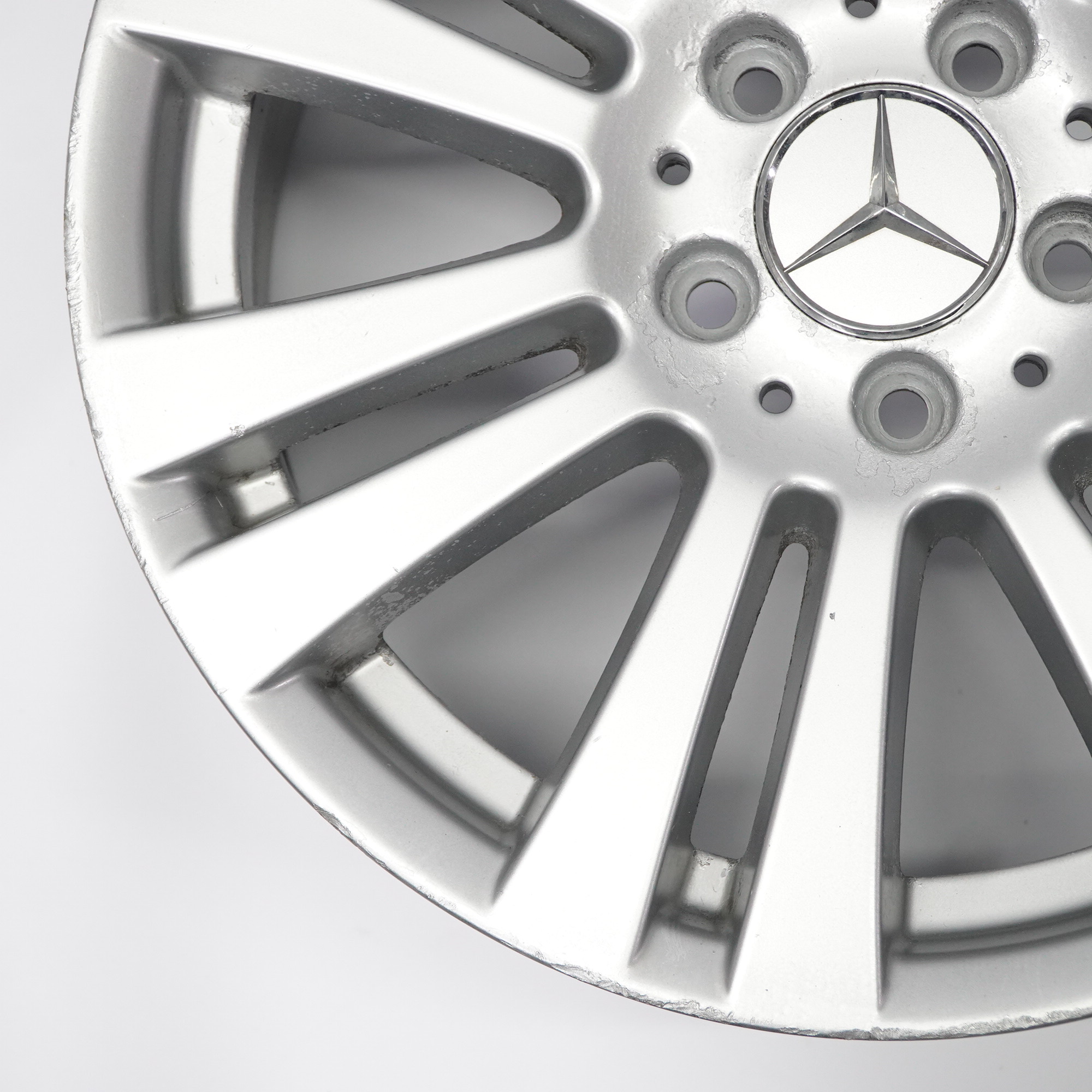 Mercedes W204 7 Double Spoke Silver Alloy Wheel Rim 17" 7,5J ET:47 A2044017402