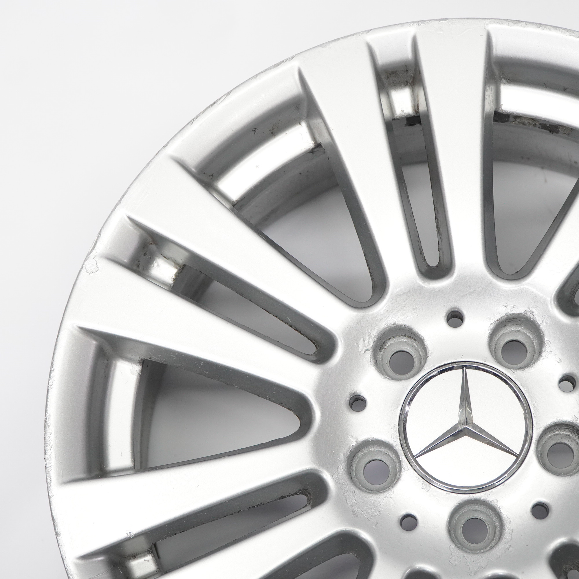 Mercedes W204 7 Double Spoke Silver Alloy Wheel Rim 17" 7,5J ET:47 A2044017402