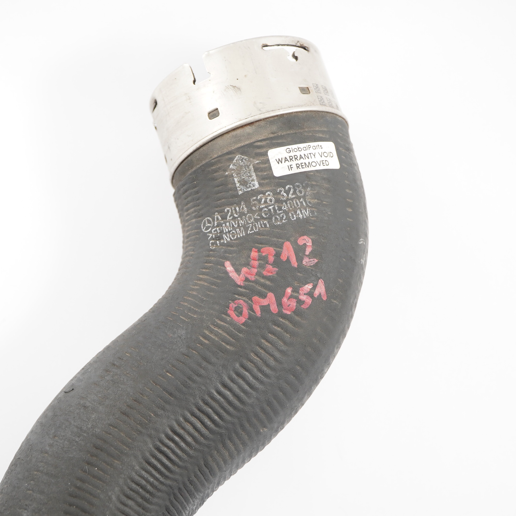 Mercedes W212 Air Intake Hose OM651 Intercooler Charge Pipe Diesel A2045283282