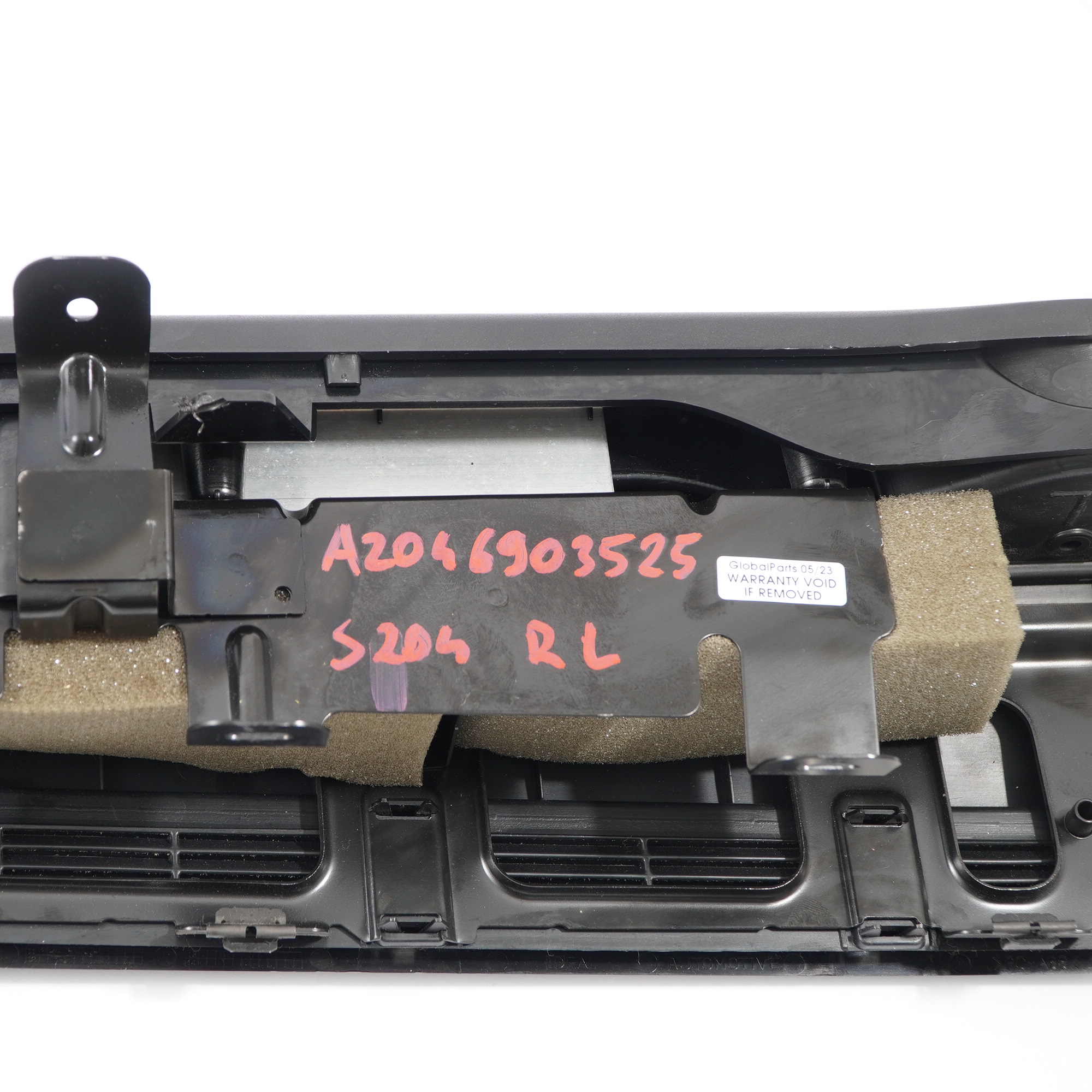 Mercedes W204 Estate Boot Trunk Left N/S Rail Compartment Trim Black A2046903325