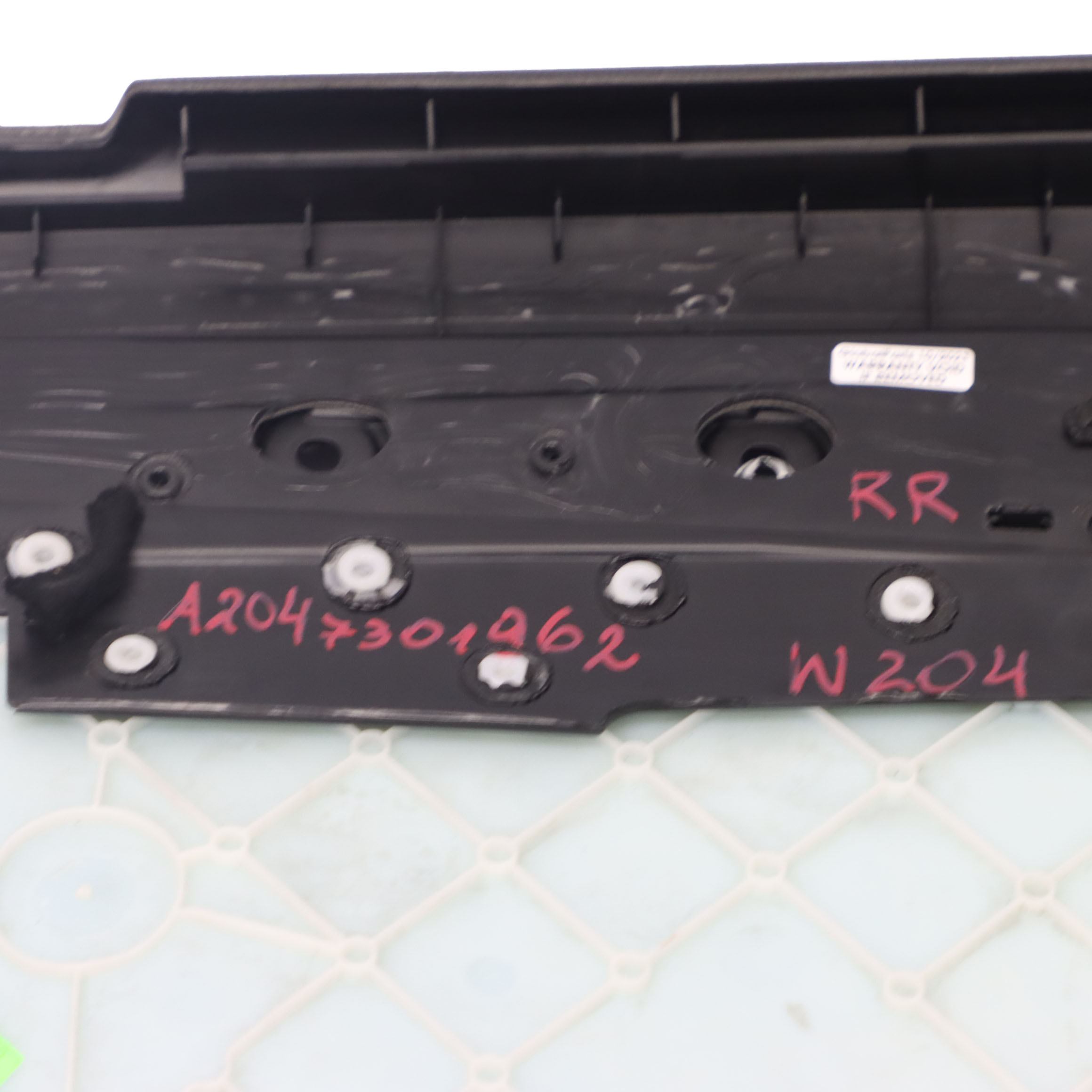 Mercedes-Benz C W204 Rear Right O/S Door Card Trim Panel Black A2047301962