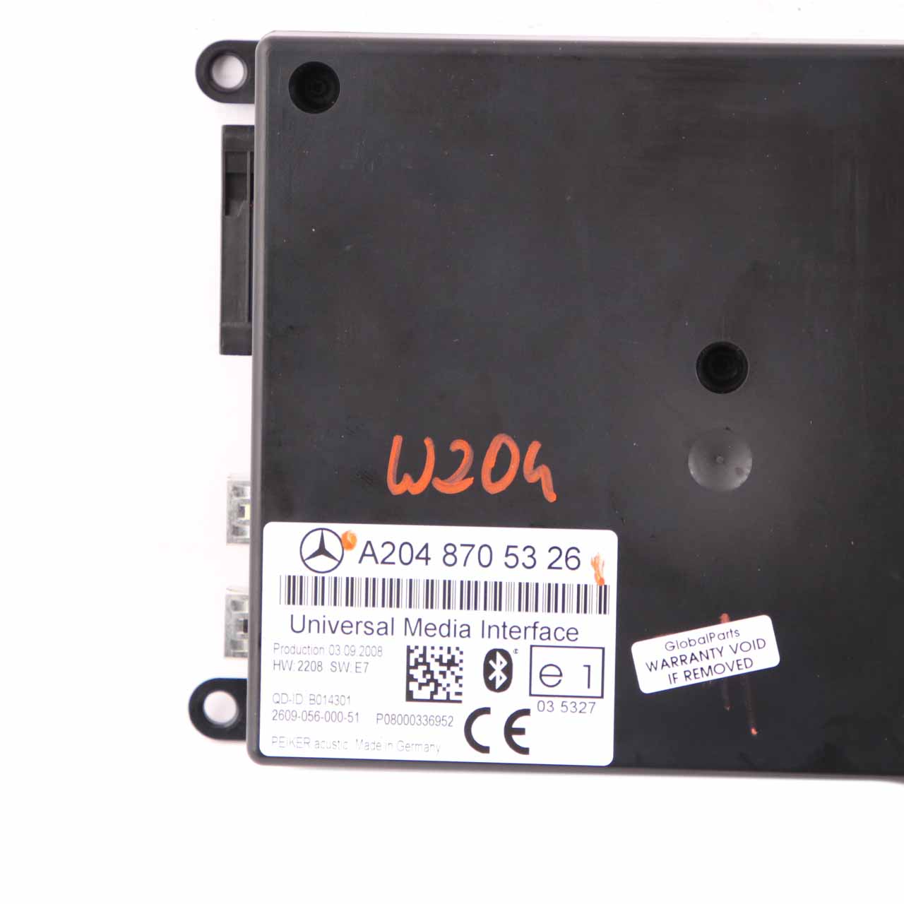 Mercedes W204 Universal Media Interface Control Unit Module A2048705326