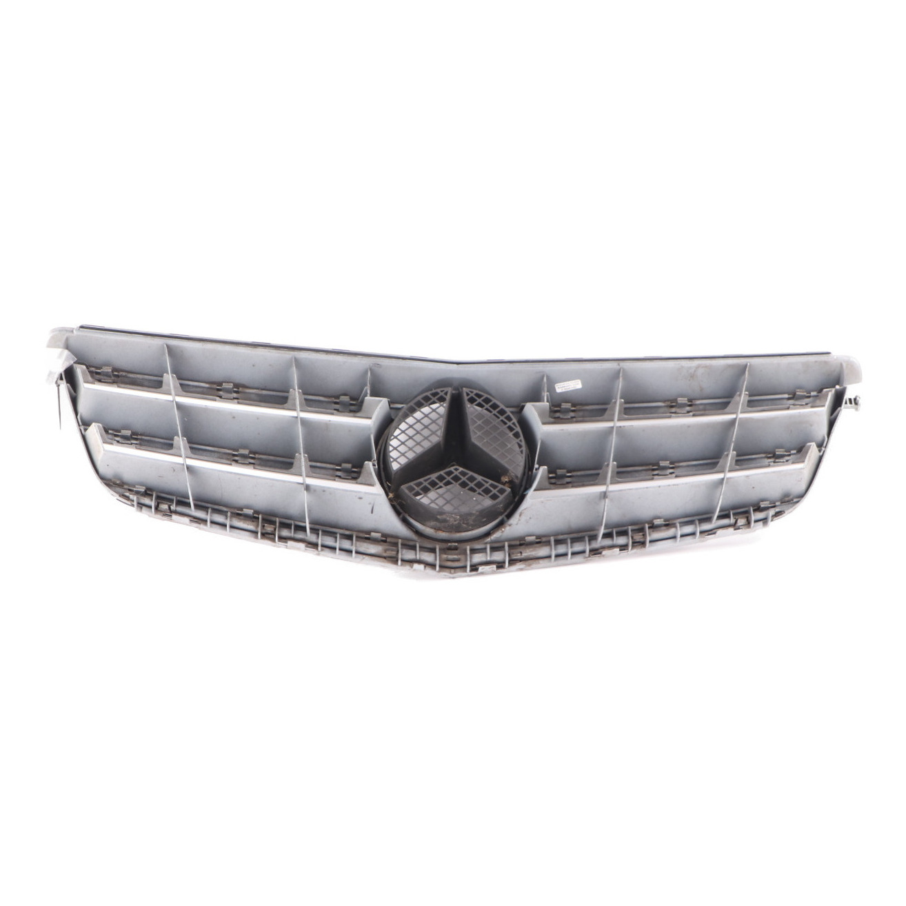 Mercedes W204 Hood Bonnet Grille Front Radiator Beam Trim Panel Silver Chrome