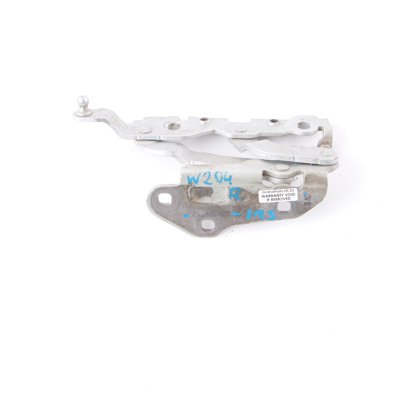 Mercedes W204 Coupe Hood Bonnet Hinge Right O/S Hood Iridium Bright Silver 775