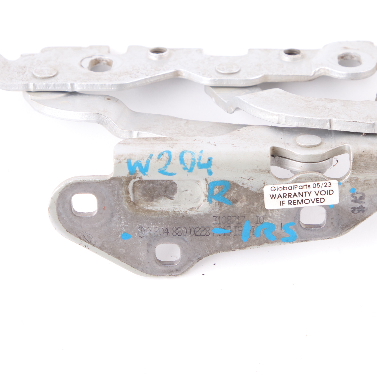 Mercedes W204 Coupe Hood Bonnet Hinge Right O/S Hood Iridium Bright Silver 775