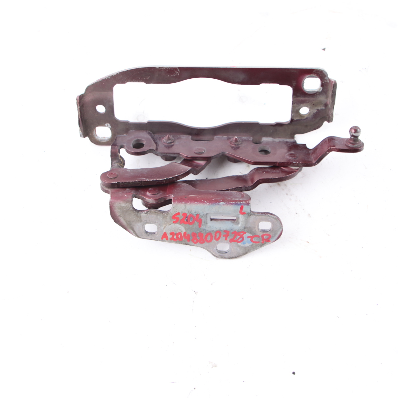 Mercedes W204 Hinge Left N/S Hood Bonnet Front Carneol Red Metallic - 544