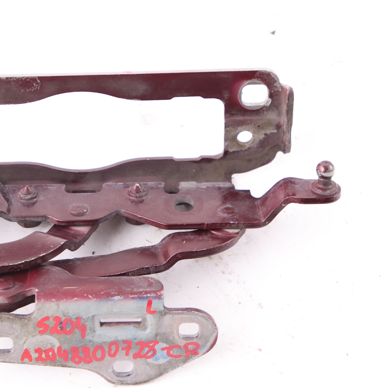 Mercedes W204 Hinge Left N/S Hood Bonnet Front Carneol Red Metallic - 544