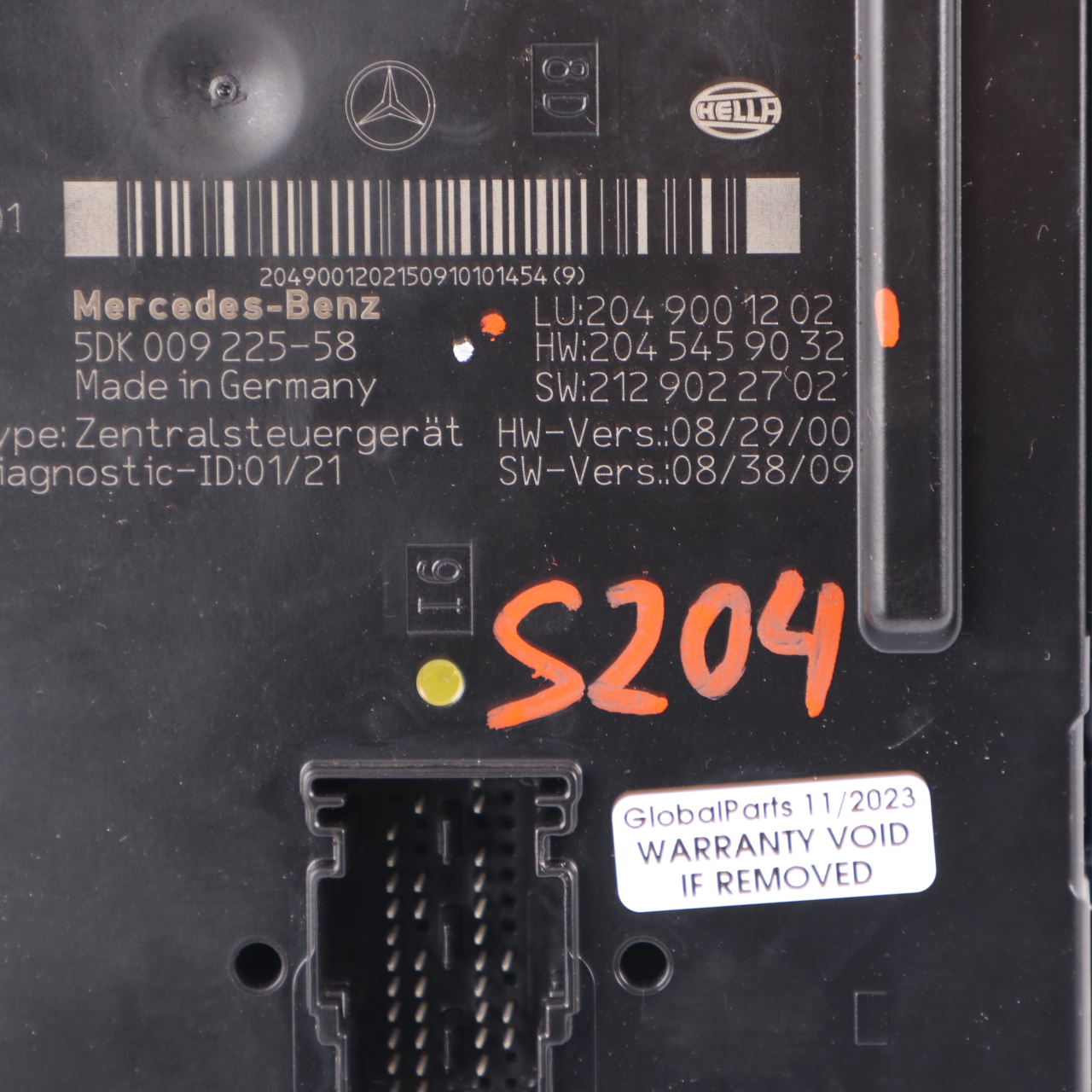 Mercedes W204 S204 Estate Rear SAM Control Unit Module A2049001202