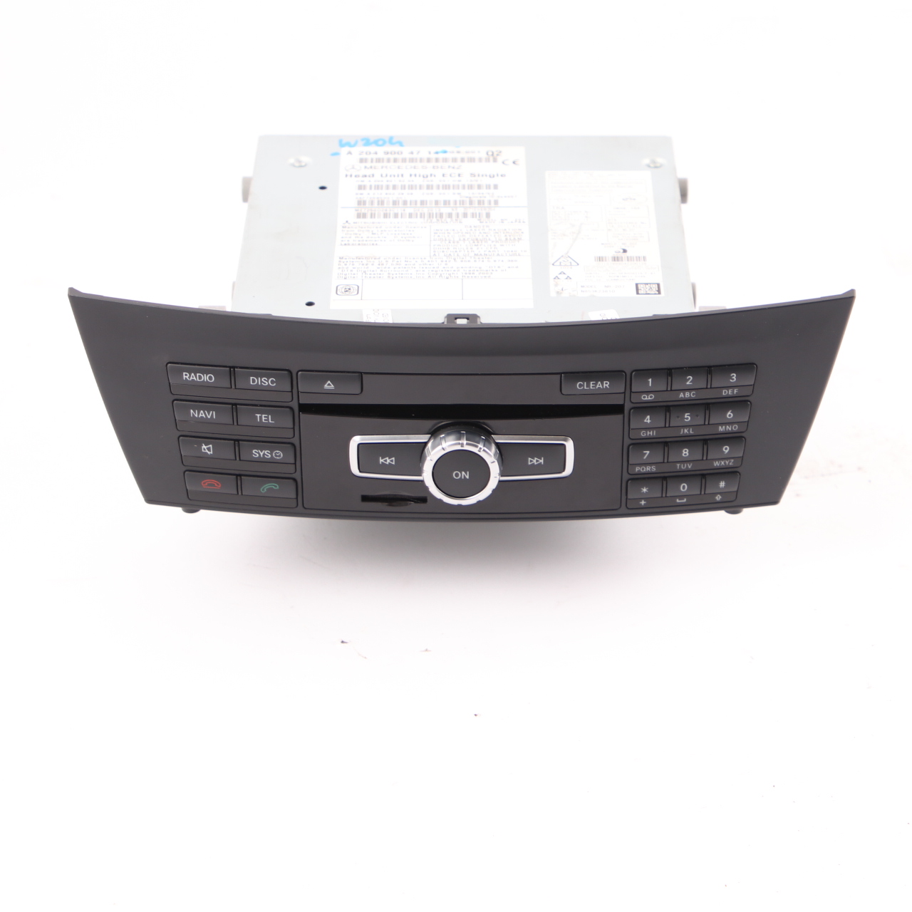 Mercedes W204 COMAND Navi CD Player Radio Sat Nav Head Unit A2049004714