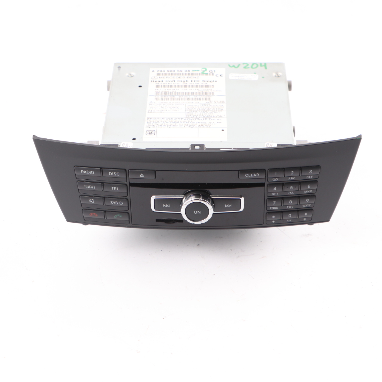 Mercedes W204 Navigation CD Player COMAND Radio Sat Nav Head Unit A2049005908