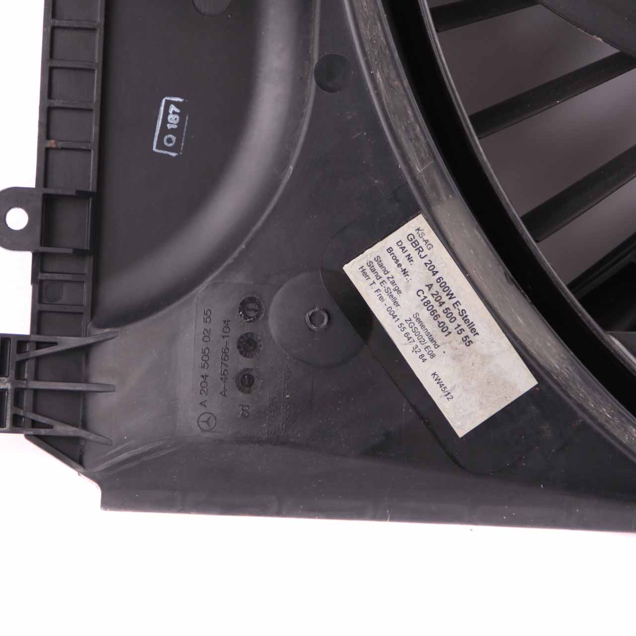 Mercedes W176 Radiator Fan Engine Cooling Radiator Shroud OM607 180 A2049060112