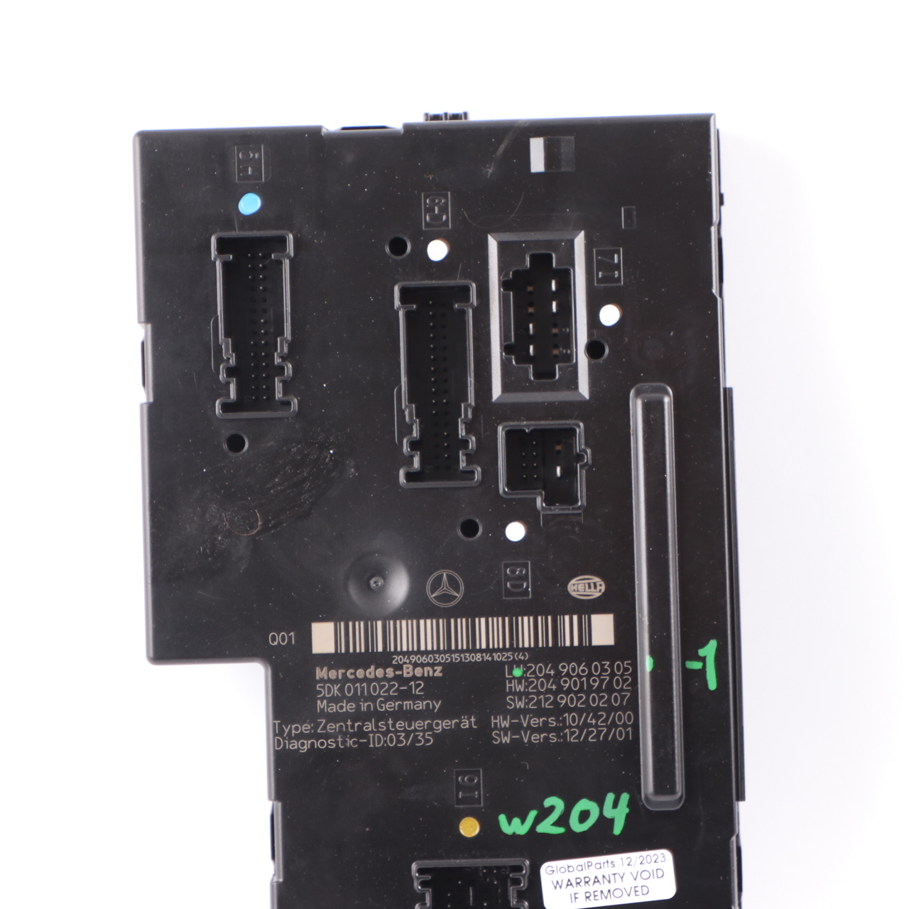 Mercedes W204 SAM Module Control Unit Rear A2049060305