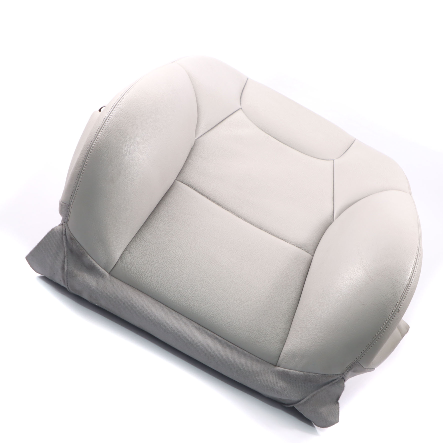 Mercedes W204 Seat Backrest Cover Front Left N/S Covering Cloth Leather Grey