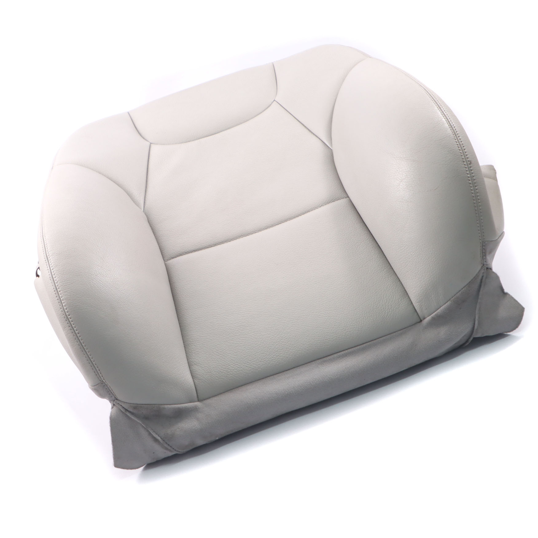 Mercedes W204 Seat Backrest Cover Front Left N/S Covering Cloth Leather Grey