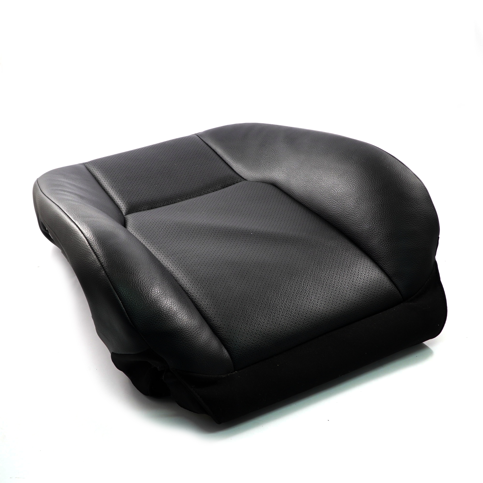 Mercedes W204 Seat Backrest Front Right O/S Back Cover Black Imitation Leather