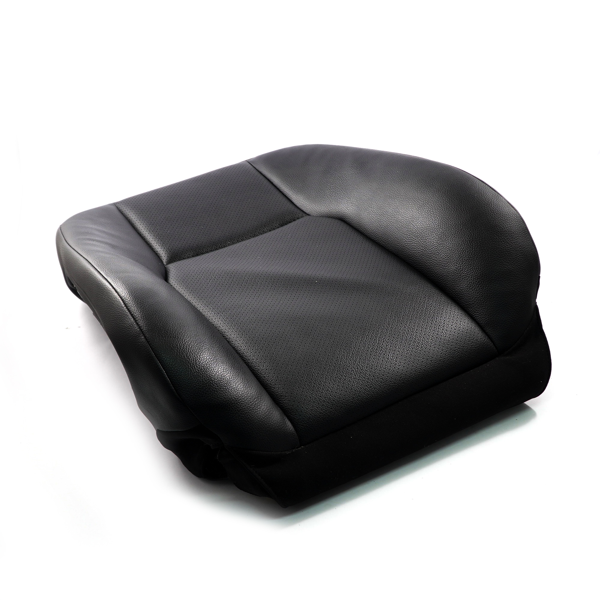 Mercedes W204 Seat Backrest Front Right O/S Back Cover Black Imitation Leather