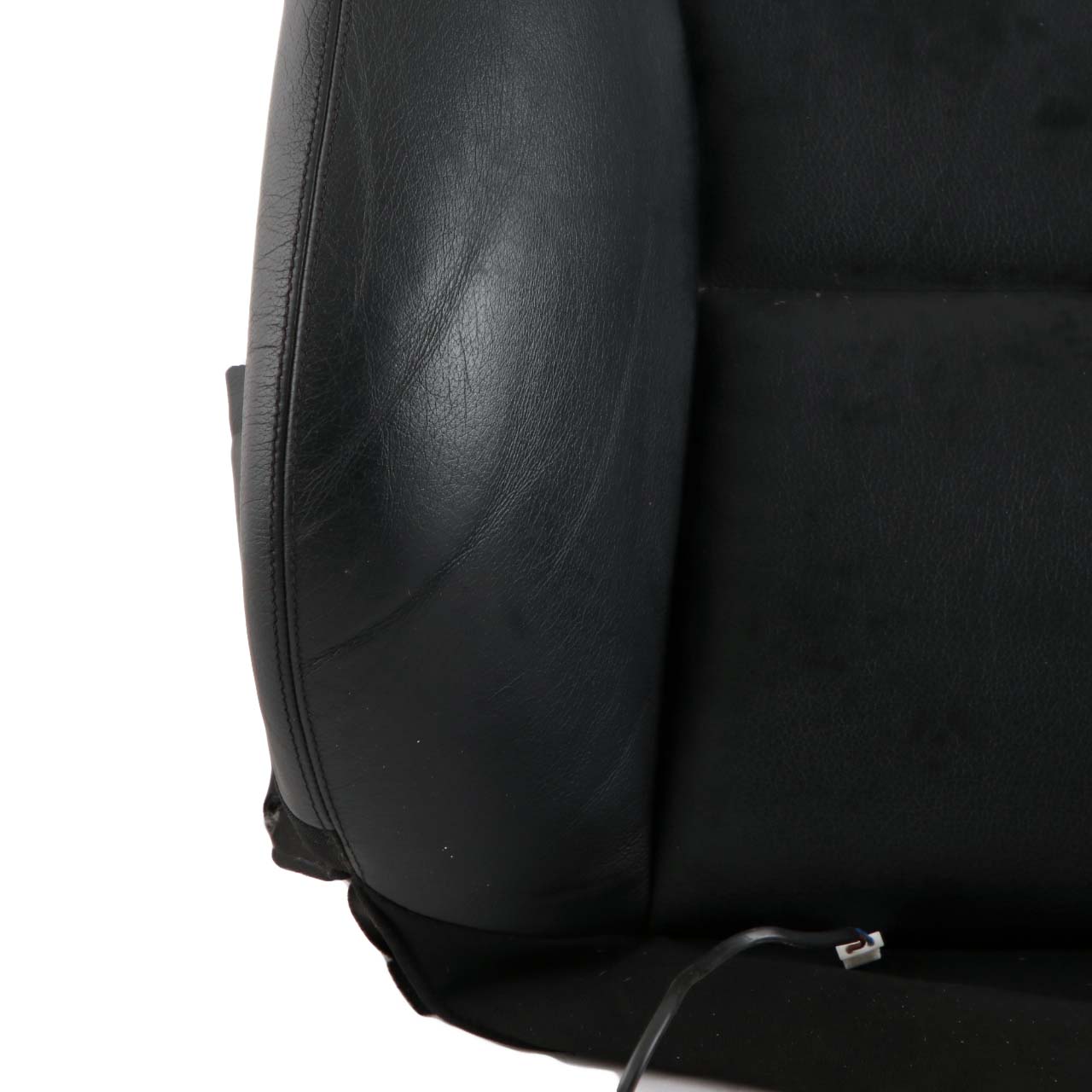 Mercedes-Benz W204 Heated Sport Front Right Seat Backrest Cover Black Leather